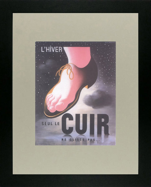 L'Hiver seul de cuir 1934 Cassandre (Art Deco Advert)