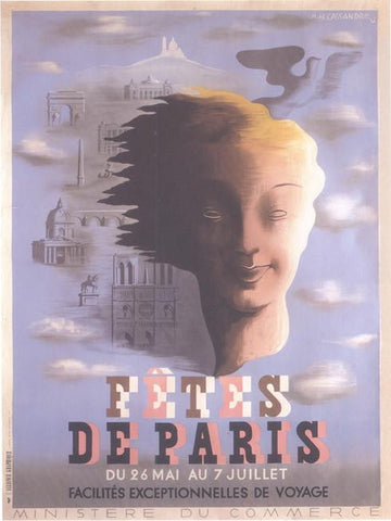 Fetes de Paris 1935 Cassandre (Art Deco Advert)