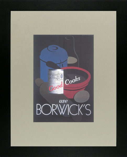 Good Cooks use Borwick's 1935 Cassandre (Art Deco Advert)