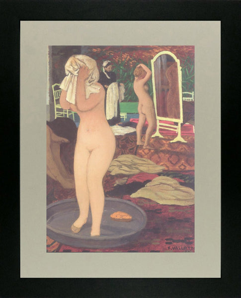 2 nudes getting washed & dressed Felix Vallotton