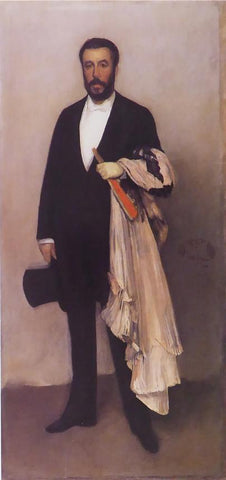 Arrangement in Flesh colour& Black: Portrait of Theodore Duret Whistler