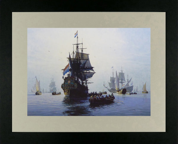 Dutch East Indiamen making sail John Michael Groves