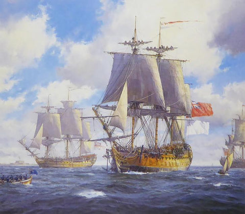 Bellona and Courageux coming home, Spithead Geoff Hunt