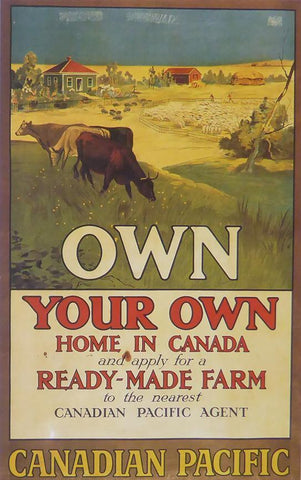 Own your own home in Canada & apply for a ready made farm Canadian Pacific (Train)