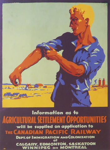 Information as to Agricultural Settlement Opportunities The Canadian Pacific Railway (Train)