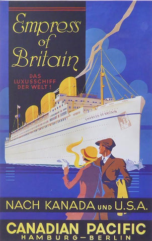 Empress of Britain Nach Kanada und U.S.A. Canadian Pacific Hamburg & Berlin (Ship)