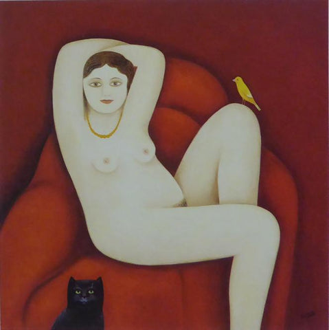 Cat and Canary, 1998 Caricature Nude