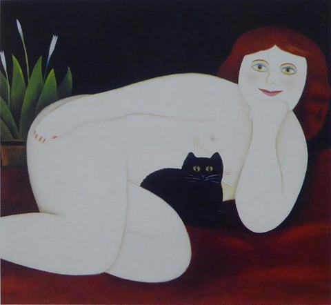 Black Cat, 2002 Caricature Nude