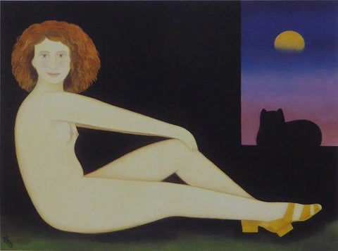 Evening Pose, 1992 Caricature Nude