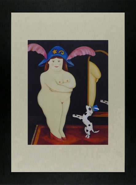 Zola and Spot, 1996 Caricature Nude