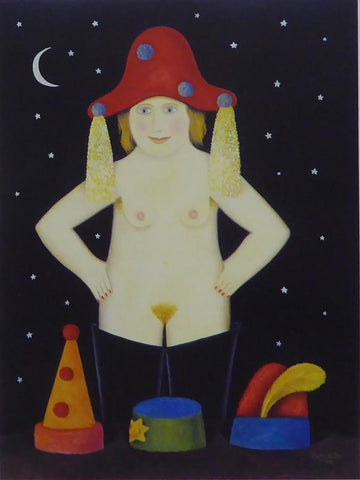 Which Hat, 1996 Caricature Nude