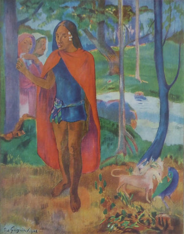 The Sorcerer of Hiva Oa (Marquesan Man in Red Cape) Paul Gauguin