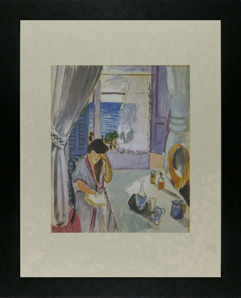 Woman reading at a dressing  table Henri Matisse