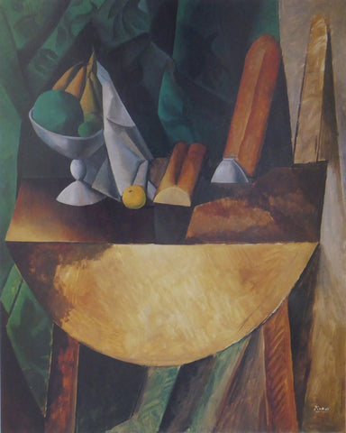 Bread and Fruit Dish on a Table Picasso