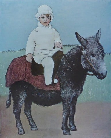 Paulo on a donkey Picasso