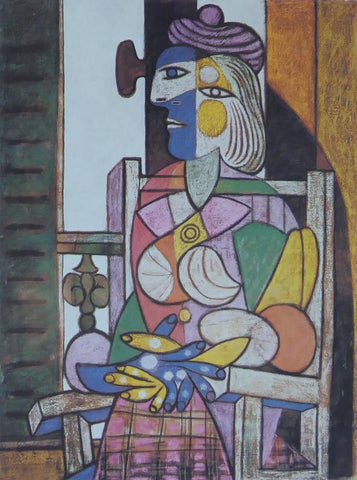 Woman sitting at the window (Marie Therese) Picasso