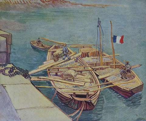 Boats on the Rhone Van Gogh