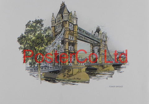 Tower Bridge - Framed Print - 11"H x 14"W