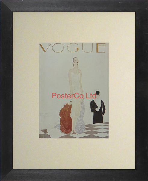 Vogue Magazine Cover Art - Unknown edition and year - Benito - Framed Plate - 14"H x 11"W