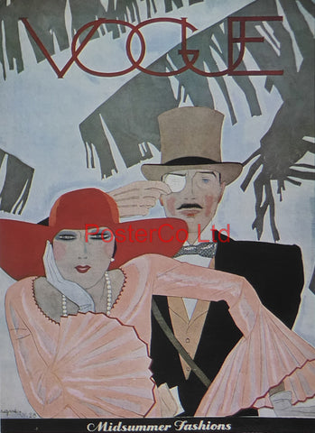 Vogue Magazine Cover Art - Misummer fashions - Framed Plate - 14"H x 11"W