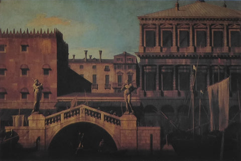 Capriccio: the Ponte della Pescaria and Buildings on the Quay Cannaletto