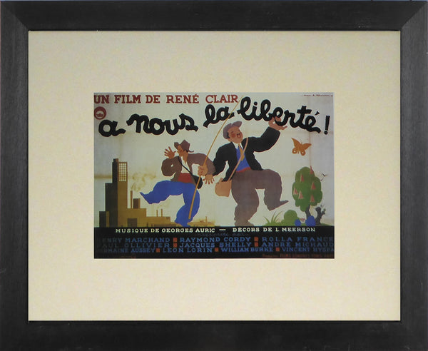 A Nous la Liberte / Freedom for Us (French) 1931 Movie Poster