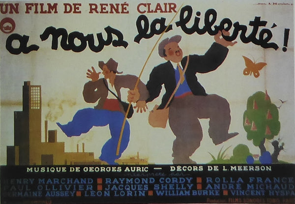 A Nous la Liberte / Freedom for Us (French) 1931 Movie Poster