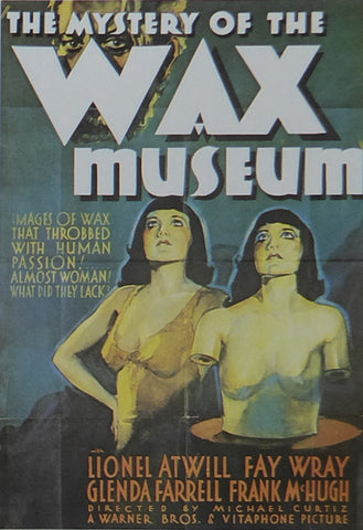 The Mystery of the Wax Museum Fay Wray 1933 Movie Poster