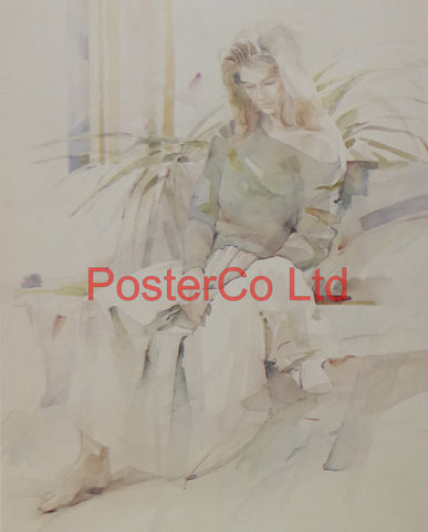 Solitude (Lady) - Christine Comyn - Felix rose 1989 - Framed Print - 14"H x 11"W