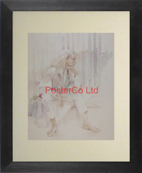 Reflection (Lady) - Christine Comyn - Felix rose 1989 - Framed Print - 14"H x 11"W