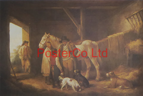 The Reckoning (Horses) - George Charles Morland - Kingfisher - Framed Print - 11"H x 14"W
