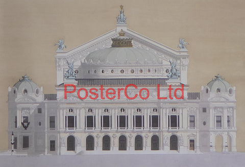 Opera De Paris Palais Garnier - Andras Kaldor - Felix rose 1994 - Framed Print - 11"H x 14"W