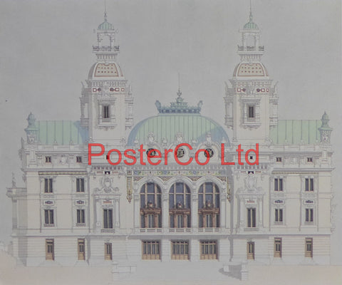 Monte Carlo Opera - Andras Kaldor - Felix rose 1994 - Framed Print - 11"H x 14"W
