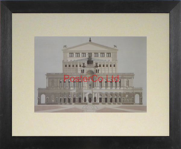 Staatsoper Dresden - Andras Kaldor - Felix rose 1994 - Framed Print - 11"H x 14"W