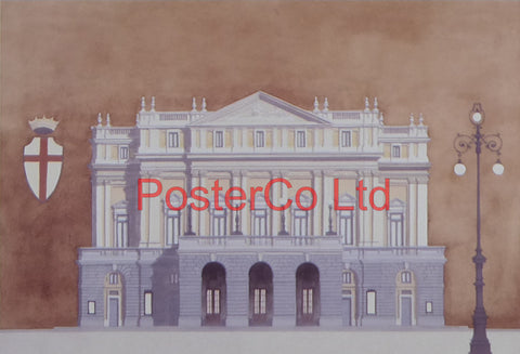 Teatro Alla Scala, Milan - Andras Kaldor - Felix rose 1994 - Framed Print - 11"H x 14"W