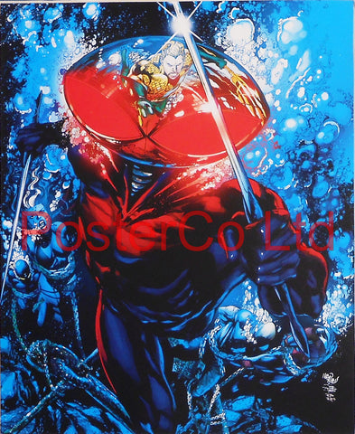 Black Manta (Aquaman Villain) - Framed Print - 16"H x 12"W