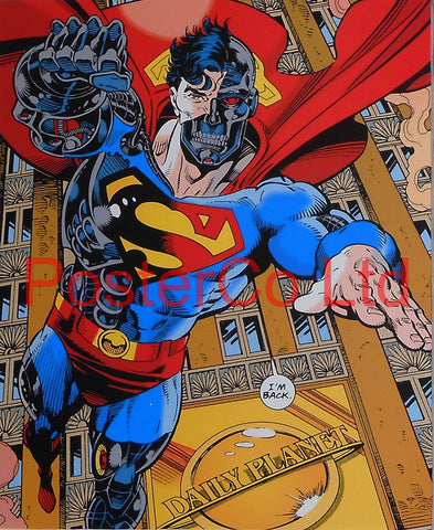 Cyborg Superman AKA Hank Henshaw (Superman & Green Lantern Villain) - Framed Print - 16"H x 12"W