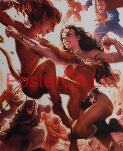 Cheetah (Wonder Woman / Justice League Villain) - Framed Print - 16"H x 12"W