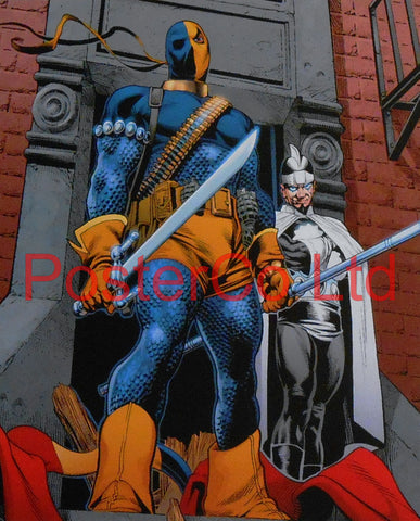 Deathstroke (Green Arrow / Teen Titans Villain) - Framed Print - 16"H x 12"W