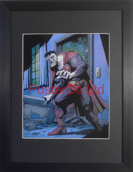 Zombie Superman (Superman Villain) - Framed Print - 16"H x 12"W