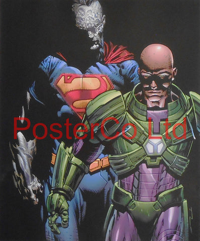 Lex Luthor & Bizzaro (Superman Villain) - Framed Print - 16"H x 12"W