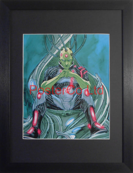 Brainiac (Superman Villain) - Framed Print - 16"H x 12"W