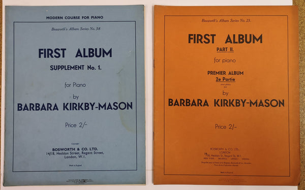 Barbara Kirkby-Mason - First Album for Piano (X2) - Vintage - Music Guide