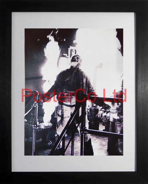 Jimmy Cagney Ending Scene from White Heat  - Framed Picture 16"H x 12"W