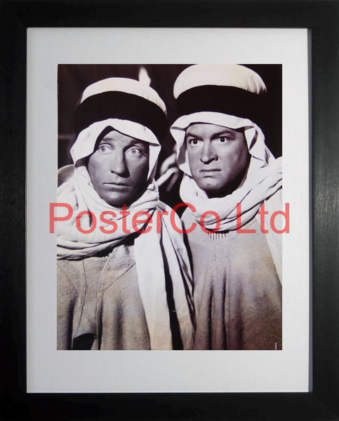 Bing Crosby and Bob Hope Arab Costume from Road to Morocco  - Framed Picture - 16"H x 12"W