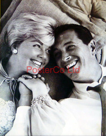 Doris Day and Rock Hudson scene from Pillow Talk  - Framed Picture 16"H x 12"W