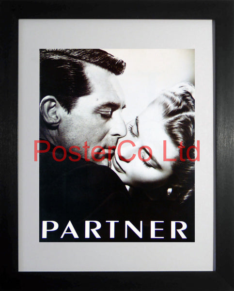 Cary Grant and Ingrid Bergman "Notorious" Partner cover (Film Magazine)  - Framed 16"H x 12"W