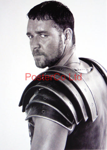 Russel Crowe as Maximus Decimus Meridius - Publicty shot for Gladiator - Framed print 16"H x 12"W