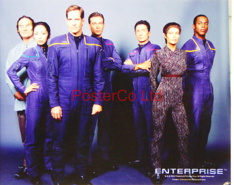 Star Trek Enterprise Team - Framed print 12"H x 16"W