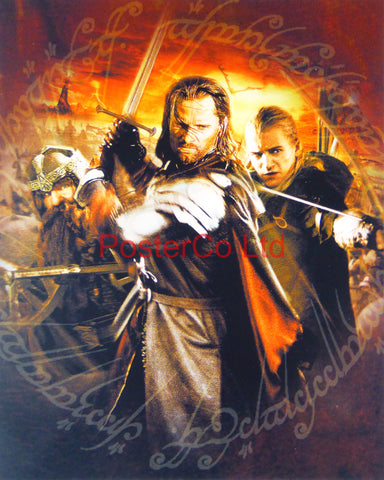 Lord of the Rings - Aragorn, Legolas and Gimli - Framed print 16"H x 12"W